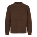 Garment Project - Boxy Wool Knit - Brown Melange Genser Garment Project 