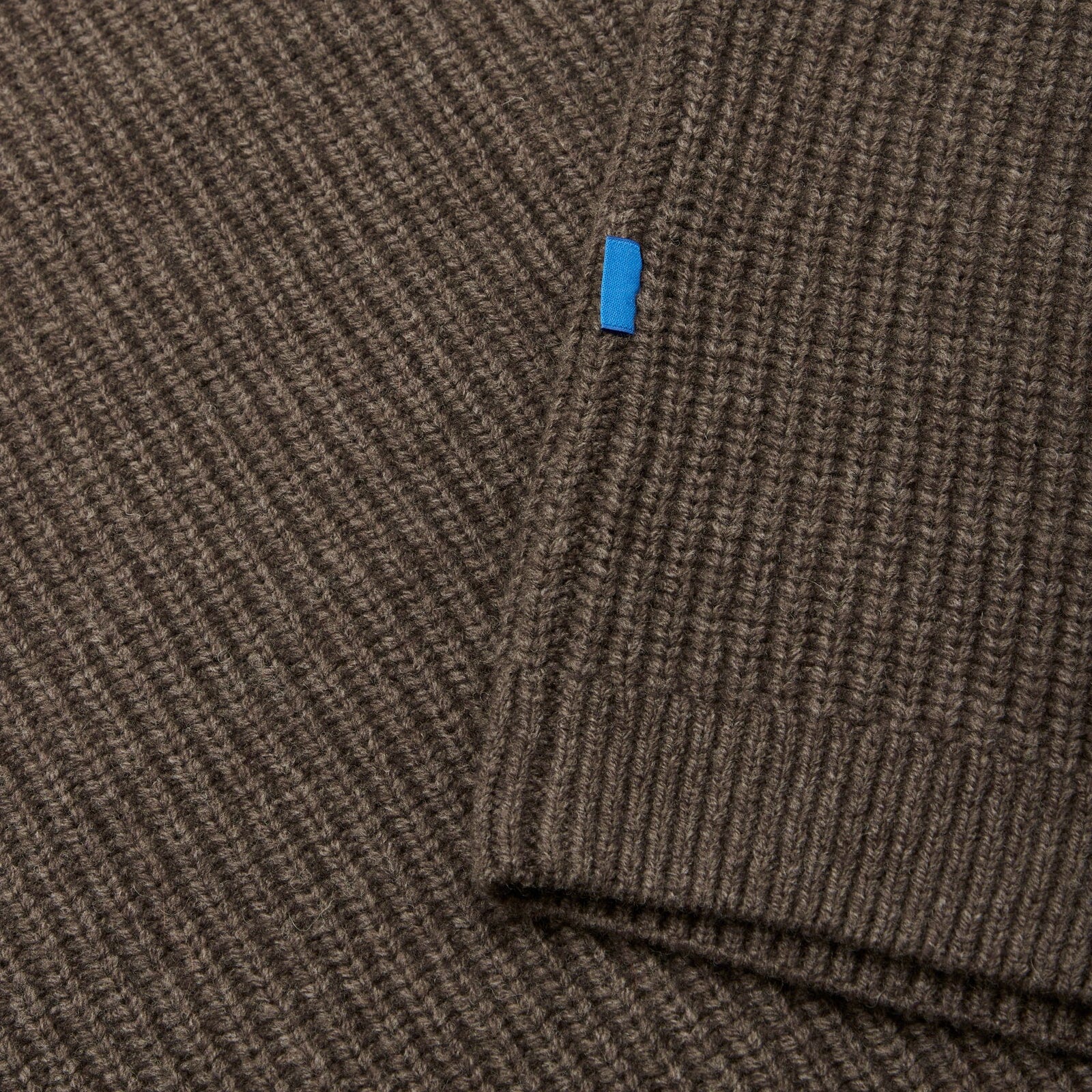 Garment Project - Boxy Wool Knit - Dark Taupe Melange Genser Garment Project 