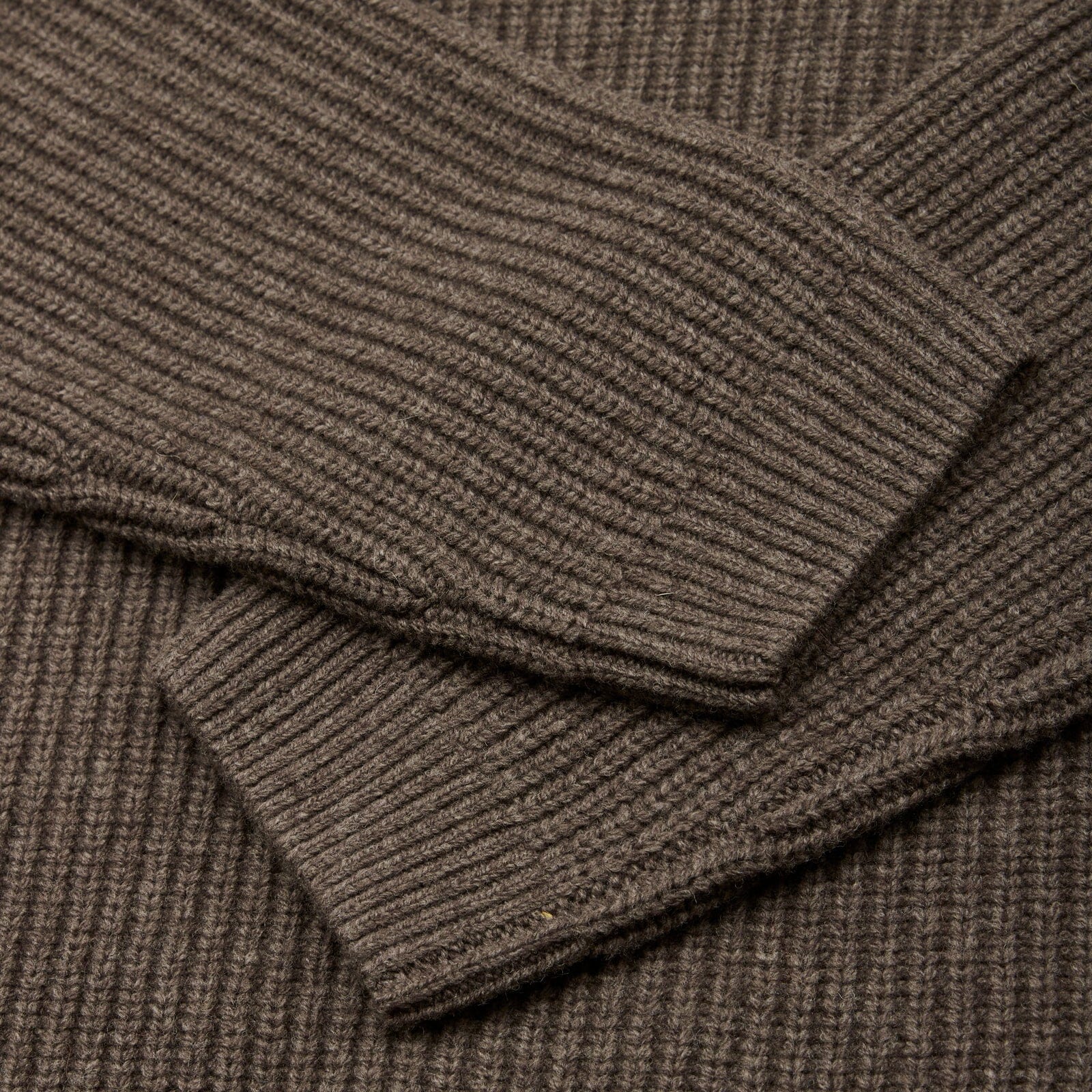 Garment Project - Boxy Wool Knit - Dark Taupe Melange Genser Garment Project 