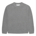 Garment Project - Boxy Wool Knit - Light Grey Melange Genser Garment Project 