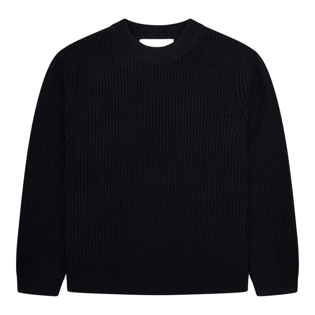 Garment Project - Boxy Wool Knit - Navy Genser Garment Project 