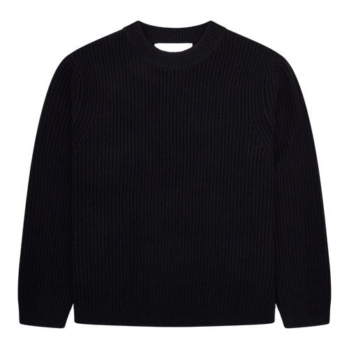 Garment Project - Boxy Wool Knit - Navy Genser Garment Project 