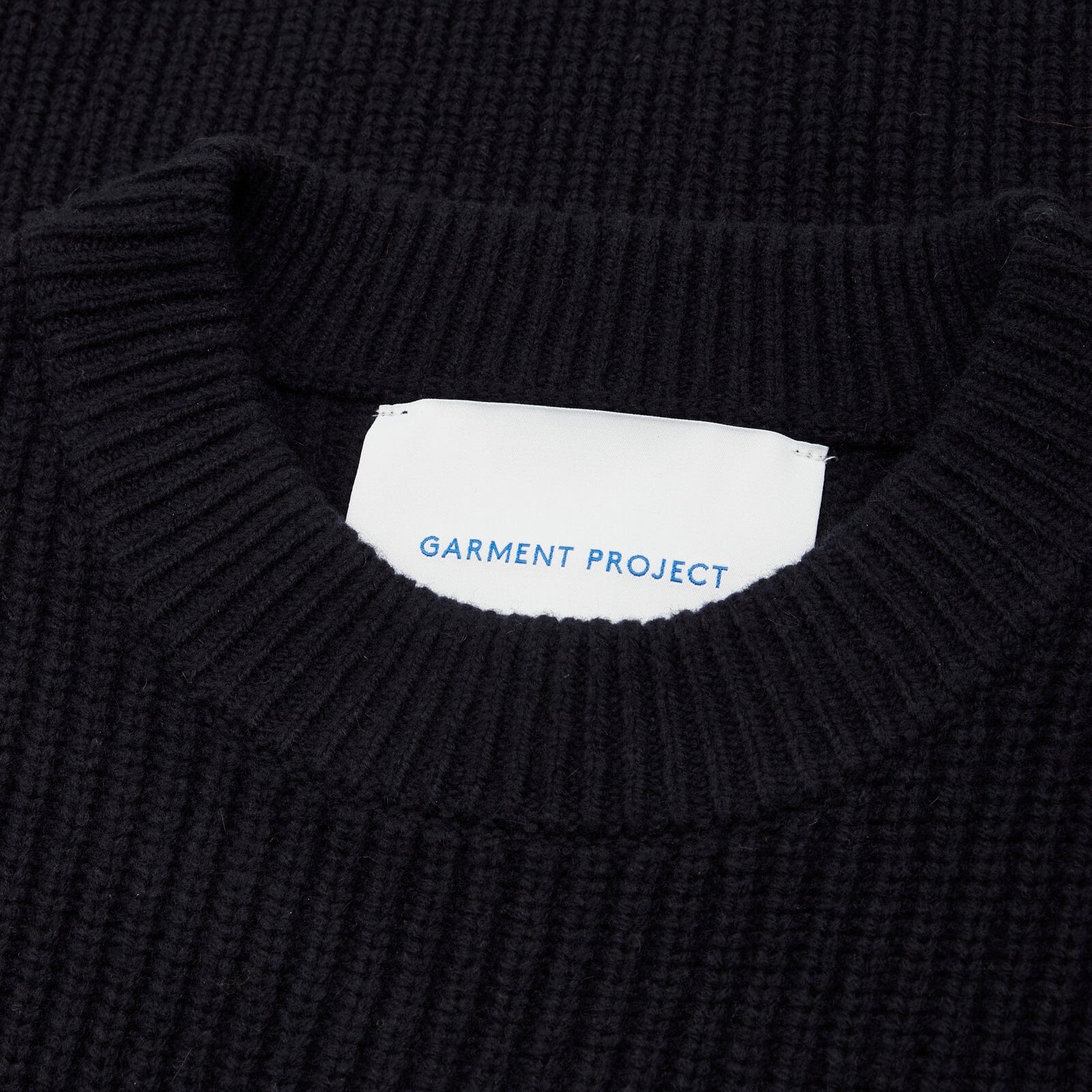 Garment Project - Boxy Wool Knit - Navy Genser Garment Project 