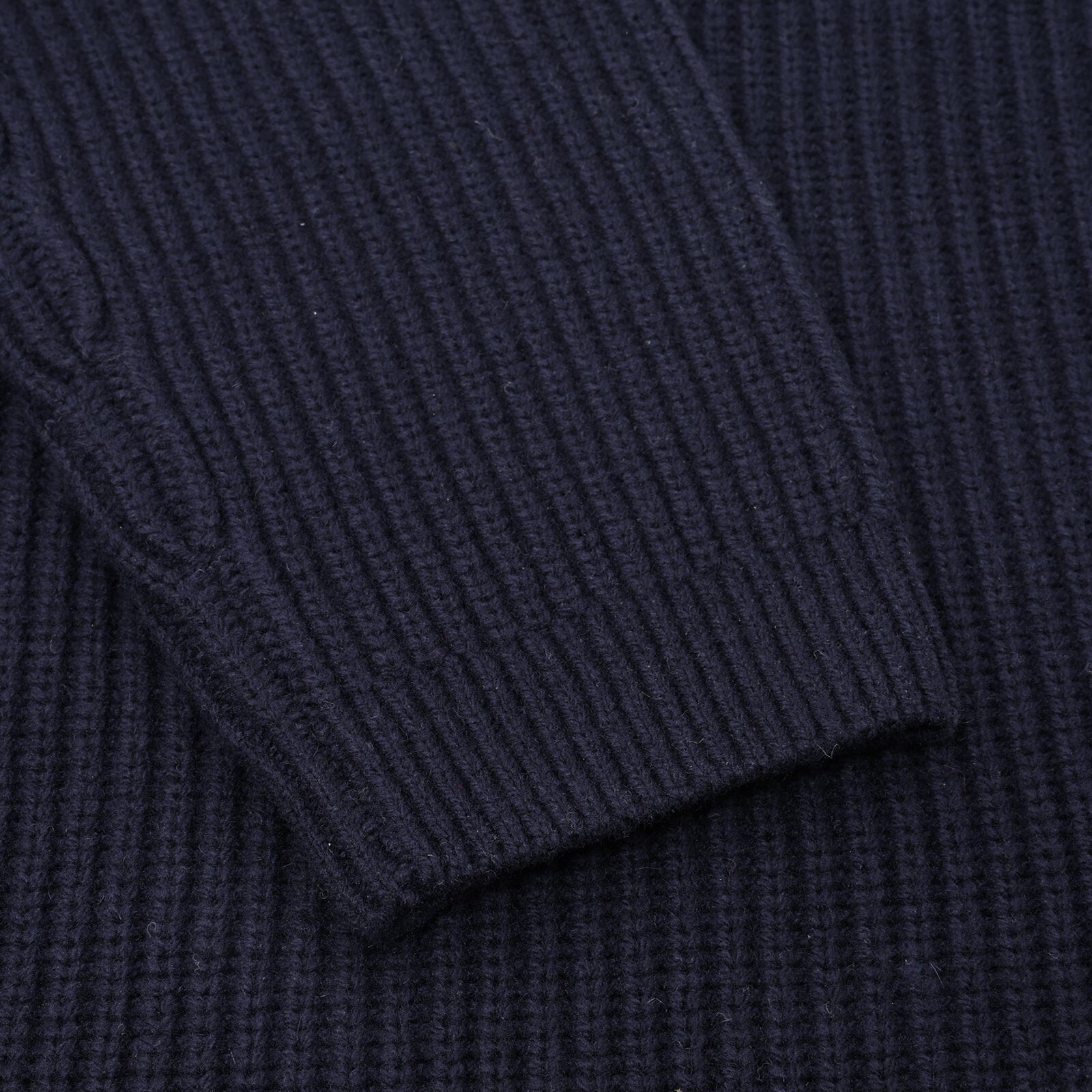 Garment Project - Half Zip Wool Knit - Navy Genser Garment Project 