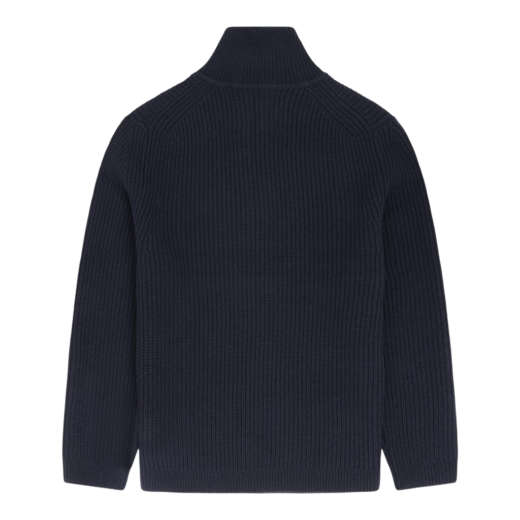 Garment Project - Half Zip Wool Knit - Navy Genser Garment Project 