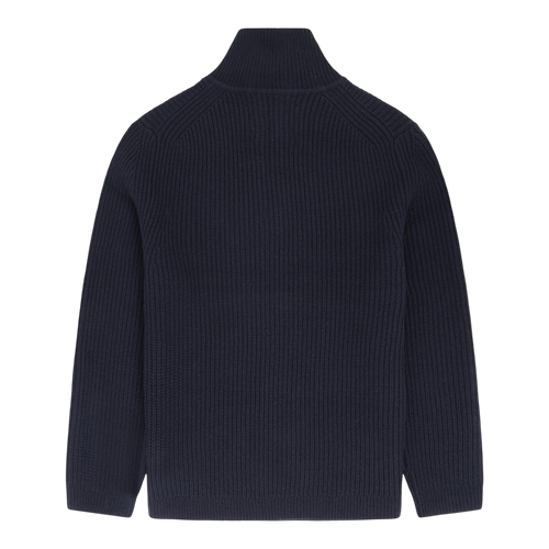 Garment Project - Half Zip Wool Knit - Navy Genser Garment Project 