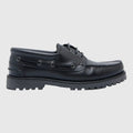 Garment Project Ollie Boat Shoe - Black Leather Shoes Garment Project 