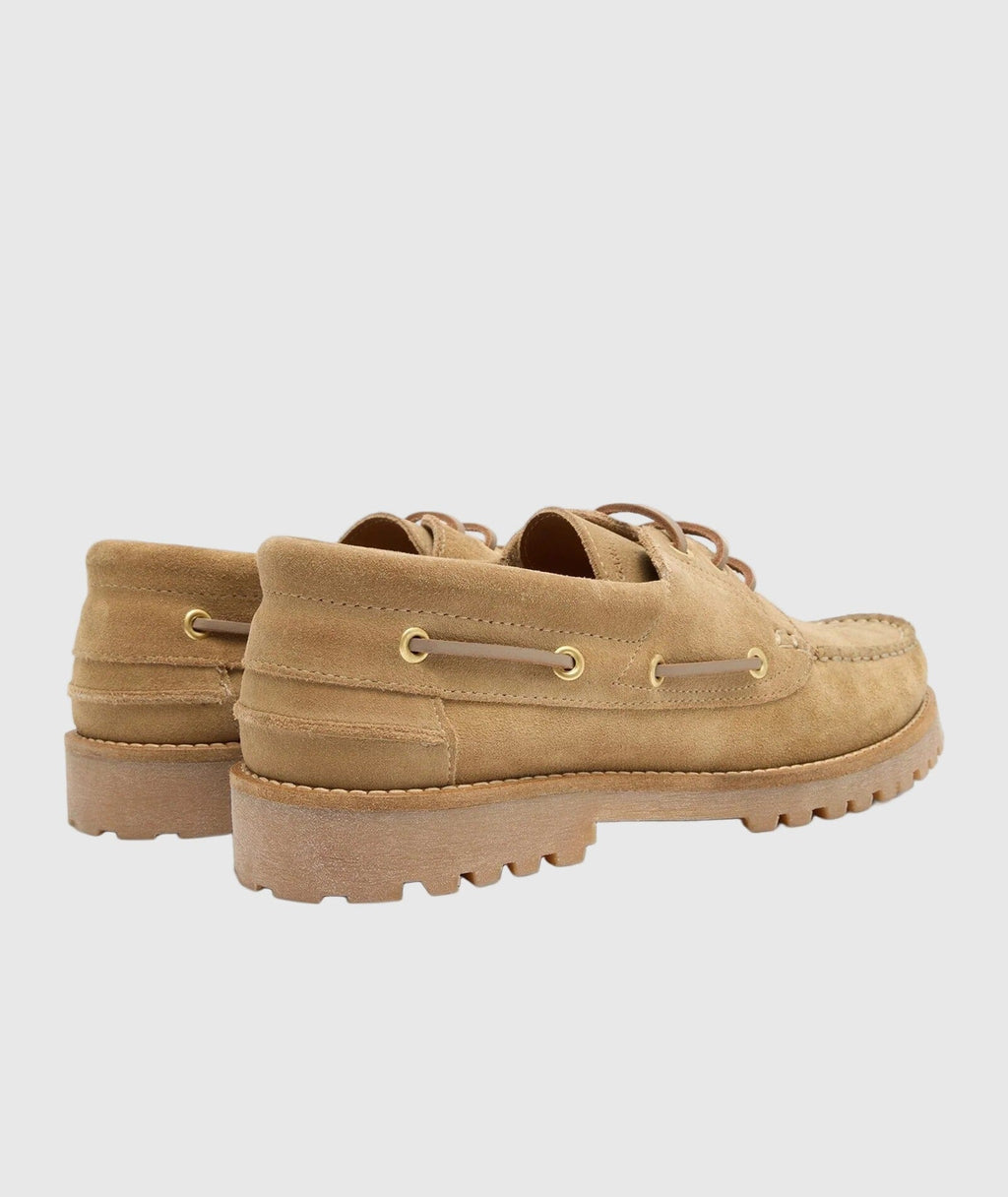 Garment Project Ollie Boat Shoe - Earth Suede Shoes Garment Project 