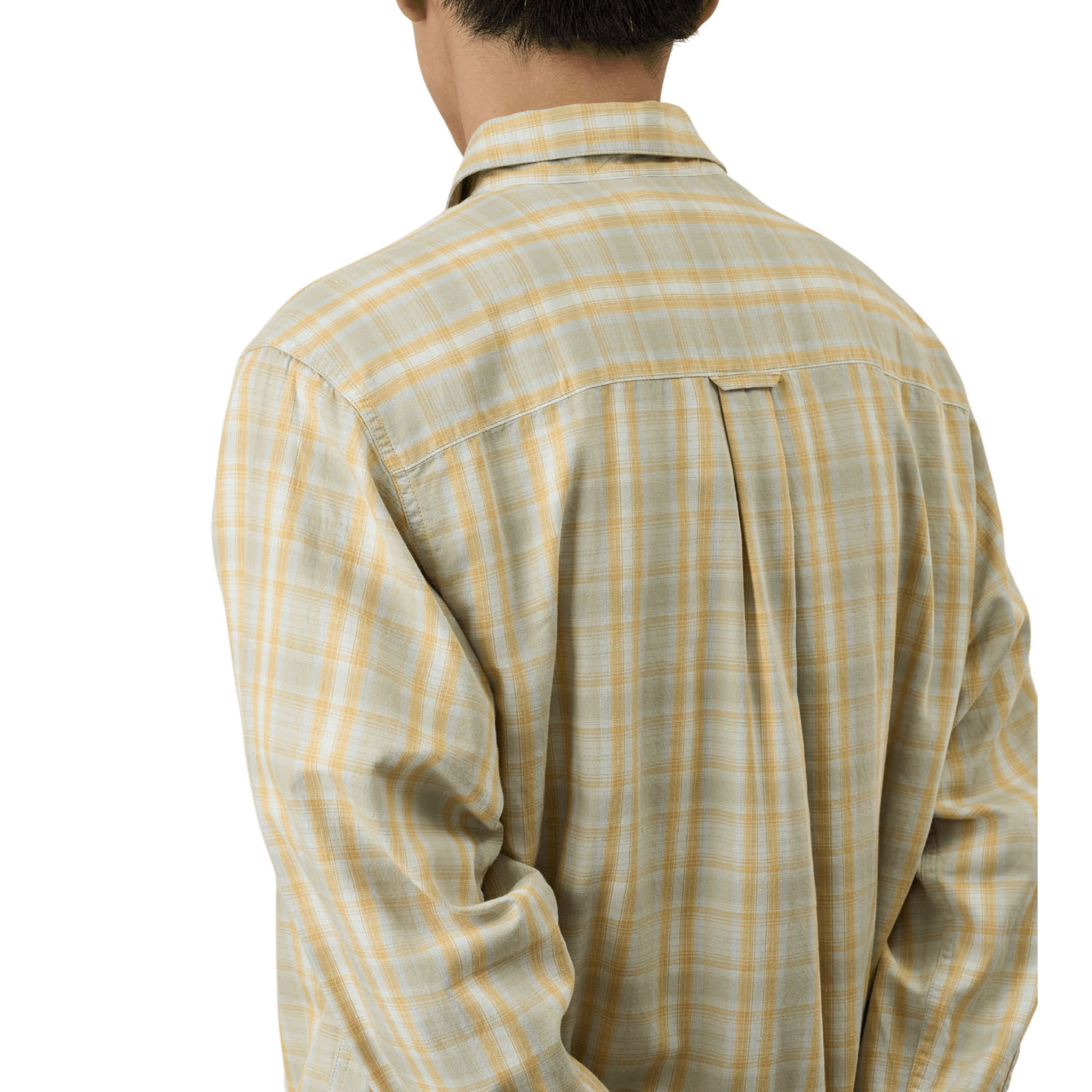 Gramicci Checkered Ombre Shirt - Mustard Shirt Gramicci 