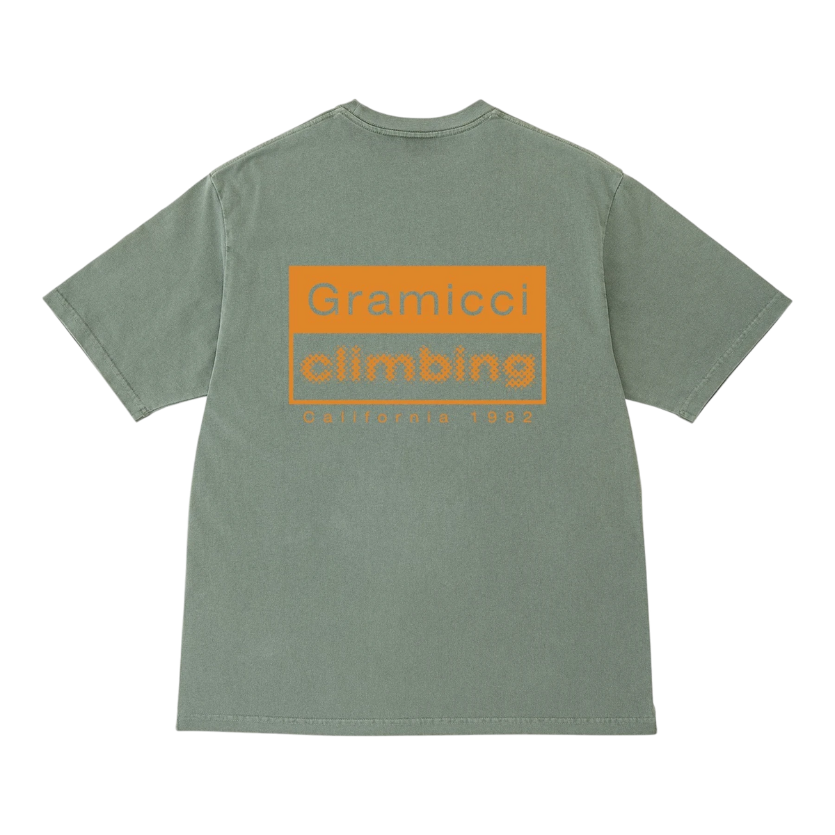 Gramicci Climbing Tee Pigment Dyed - Sage Pigment T-skjorte Gramicci 