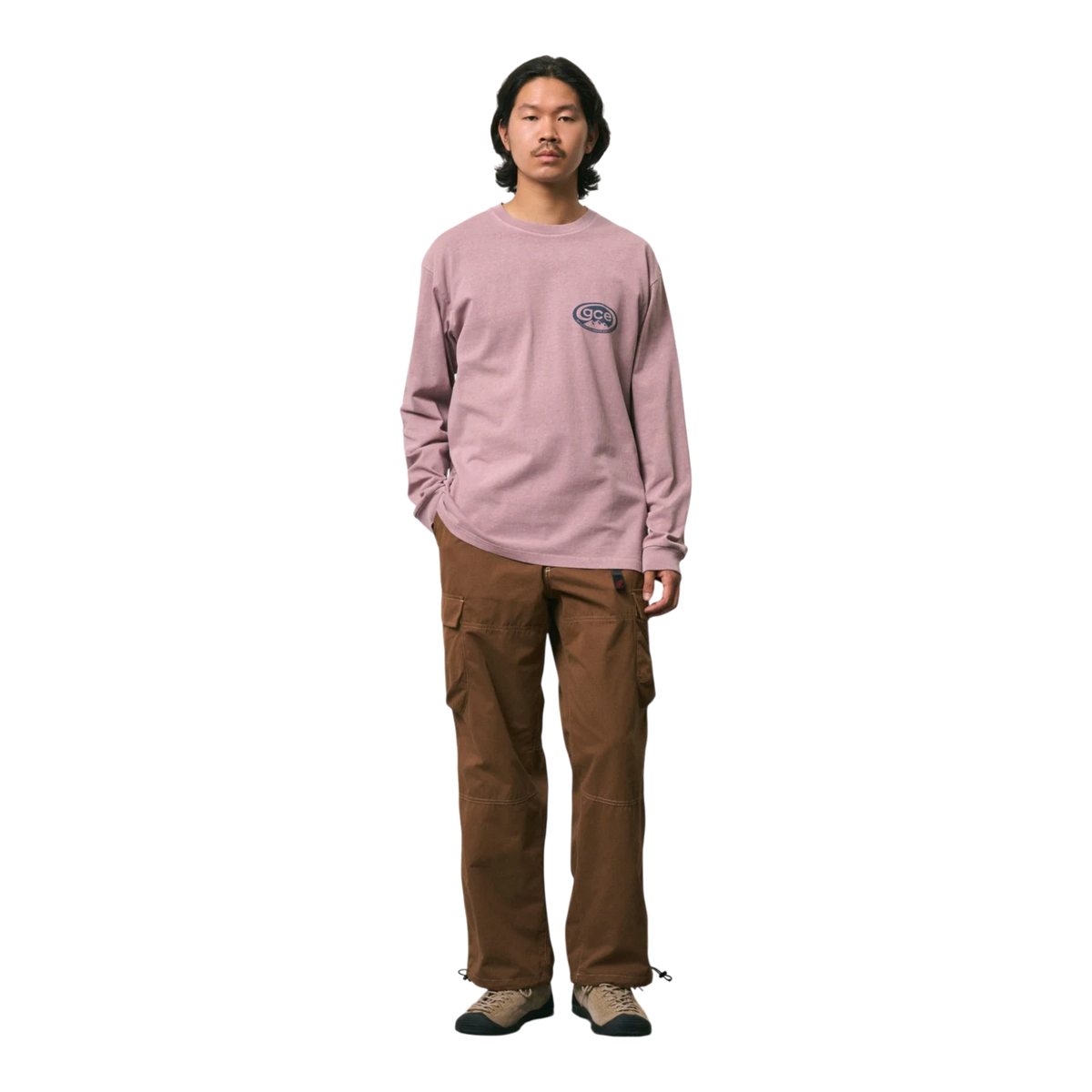 Gramicci - Gce L/S Tee Pigment Dyed - Lilac Pigment T-skjorte Gramicci 