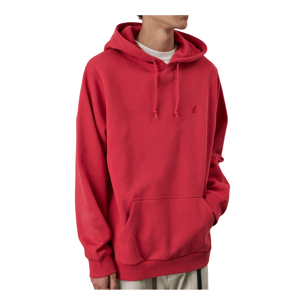 Gramicci Hooded One Point Sweatshirt - Crimson Red Hooded Sweatshirt Gramicci 