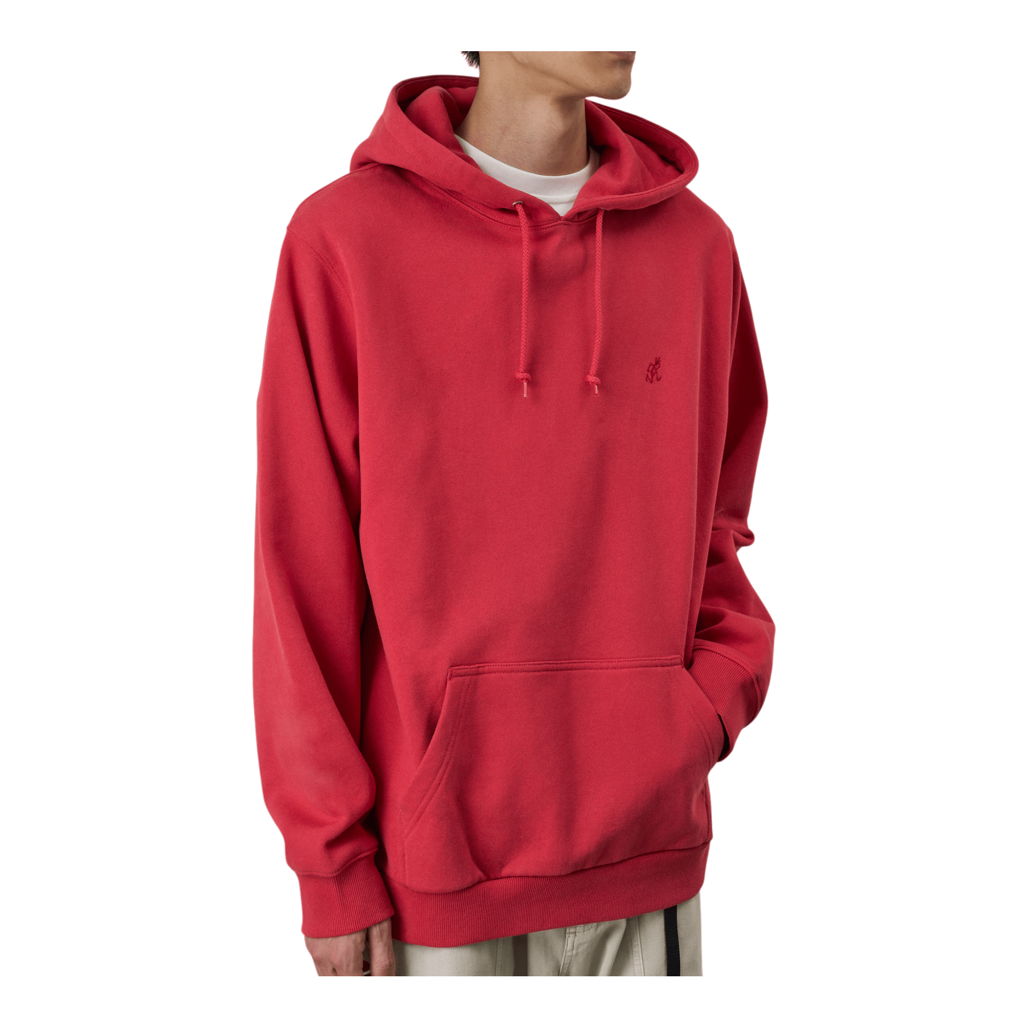 Gramicci Hooded One Point Sweatshirt - Crimson Red Hooded Sweatshirt Gramicci 