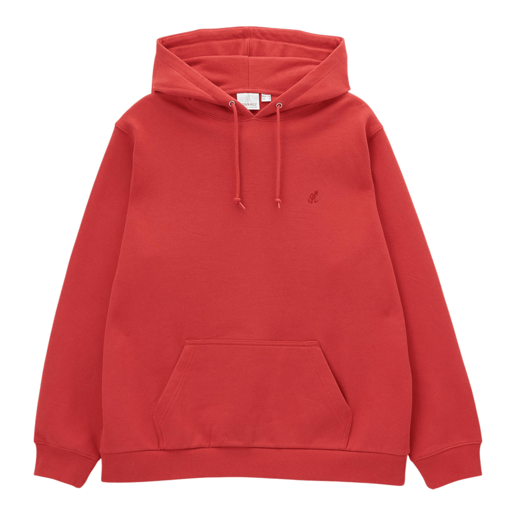 Gramicci Hooded One Point Sweatshirt - Crimson Red Hooded Sweatshirt Gramicci 
