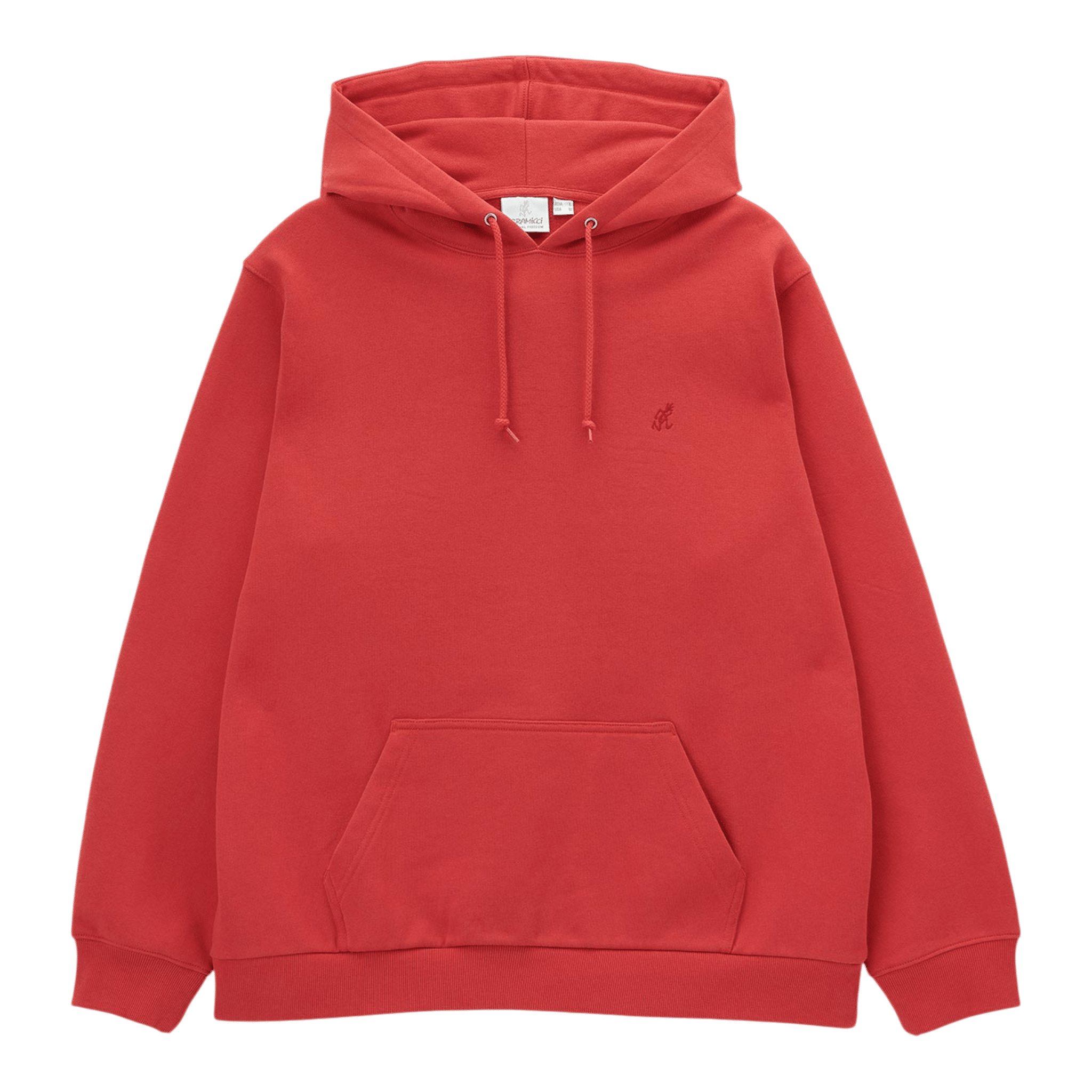 Gramicci Hooded One Point Sweatshirt - Crimson Red Hooded Sweatshirt Gramicci 
