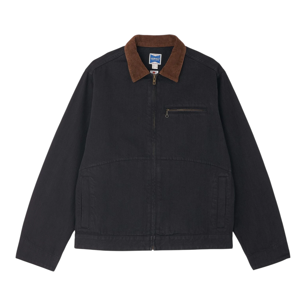Gramicci - Japanese Denim Trucker - True Black Jakke Gramicci 