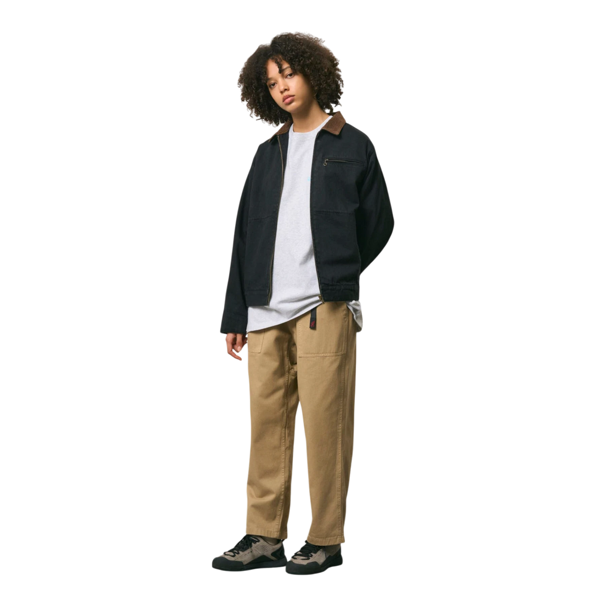 Gramicci - Japanese Denim Trucker - True Black Jakke Gramicci 