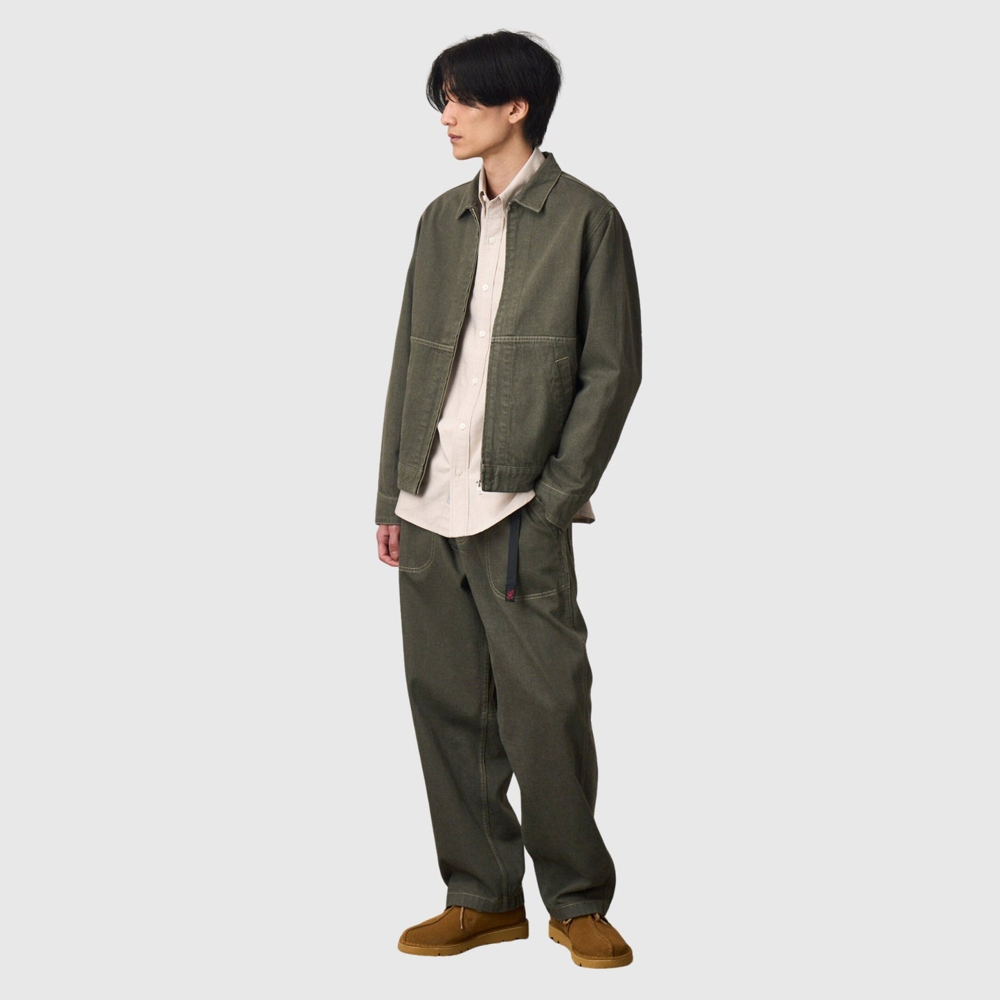 Gramicci Japanese Slub Denim Jacket - Dark Sage Jacket Gramicci 