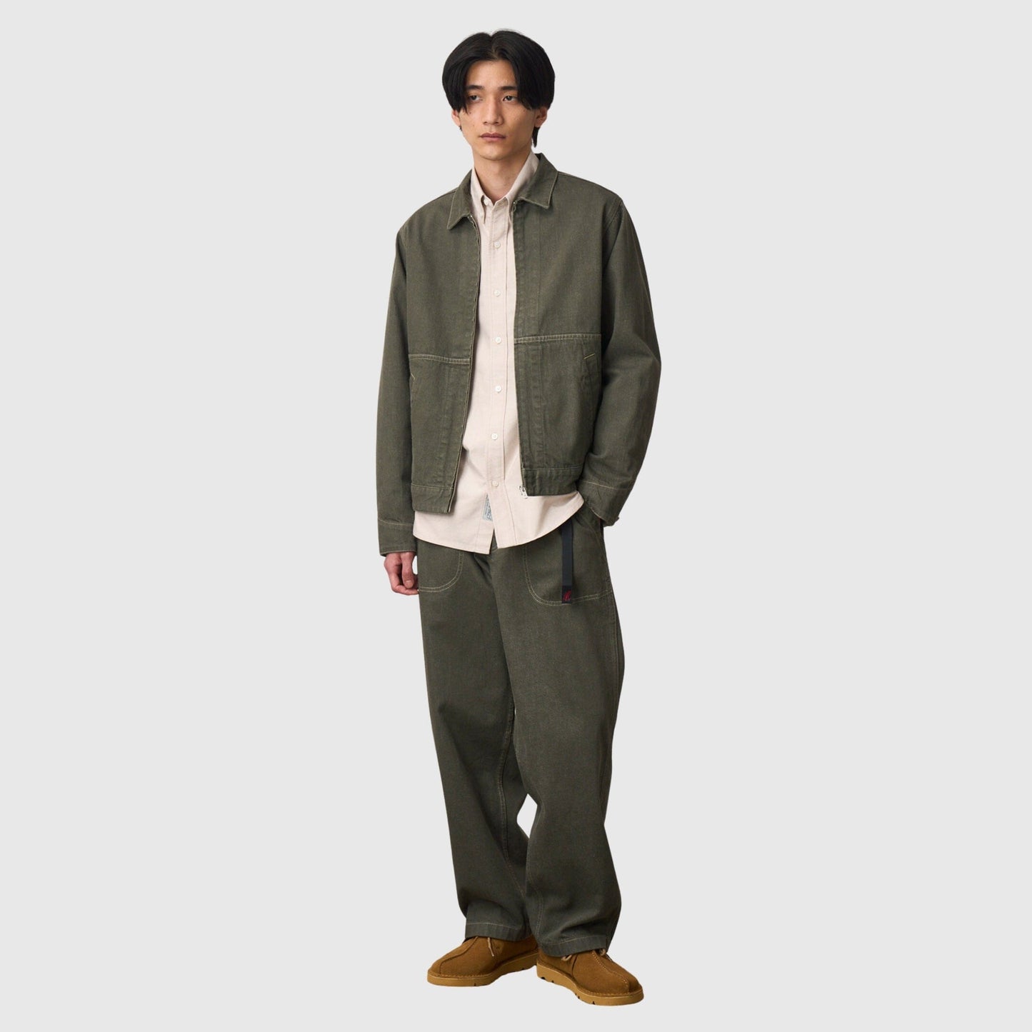 Gramicci Japanese Slub Denim Jacket - Dark Sage Jacket Gramicci 