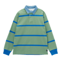 Gramicci Langdon Rugby Shirt - Olive/Blue Shirt Gramicci 