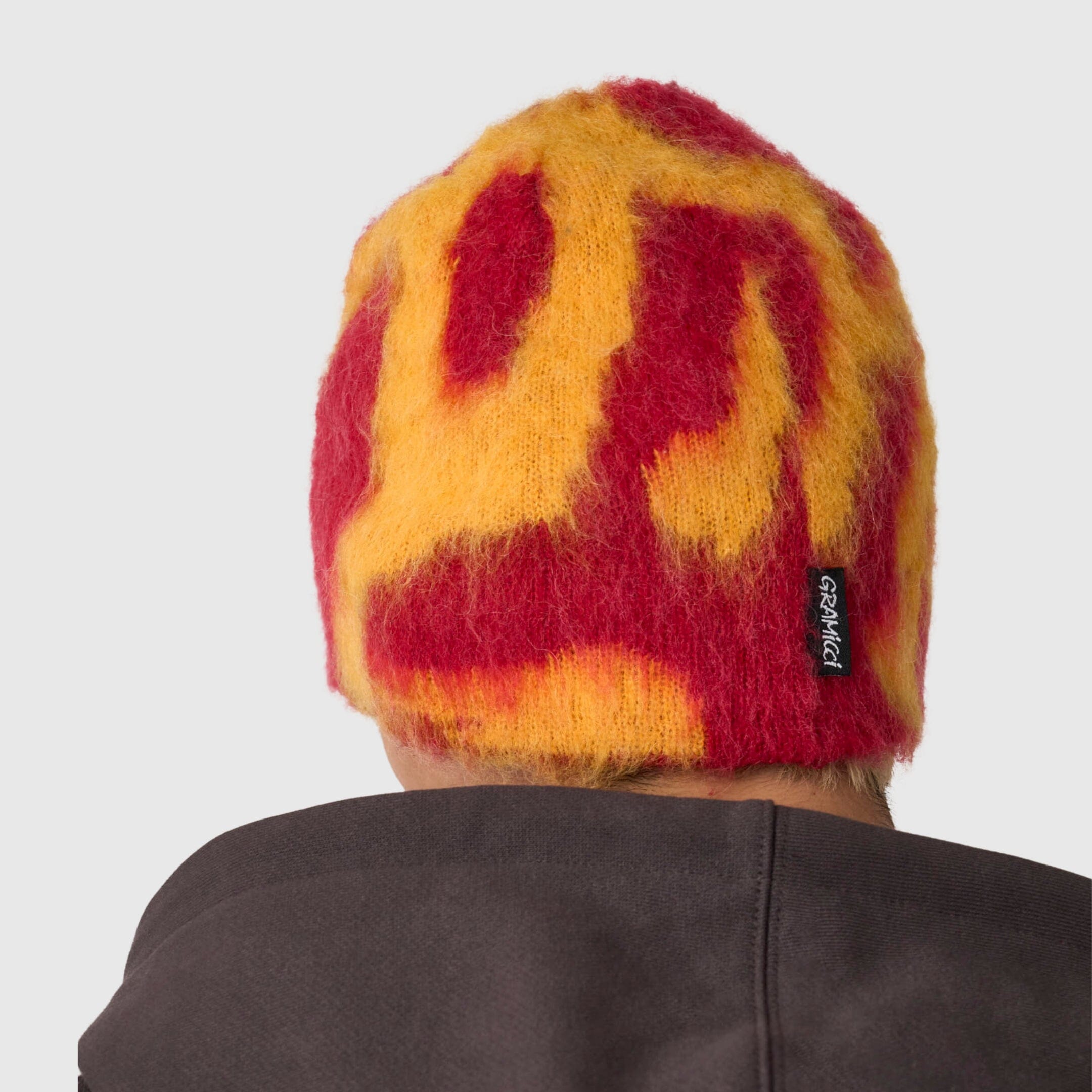 Gramicci Mohair Burly Runningman Beanie - Burnt Orange Beanie Gramicci 
