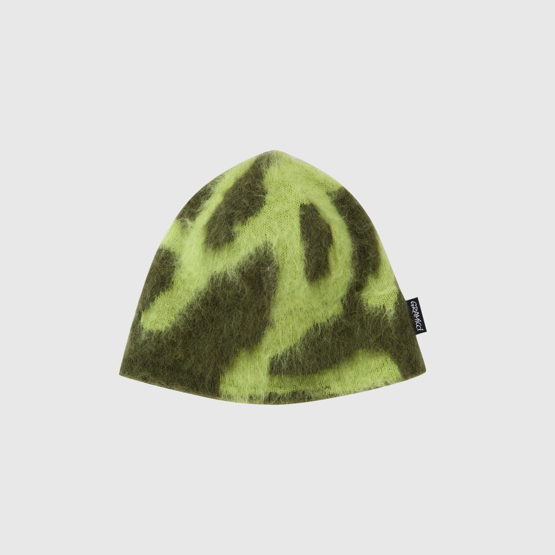 Gramicci Mohair Burly Runningman Beanie - Chartreuse Beanie Gramicci 