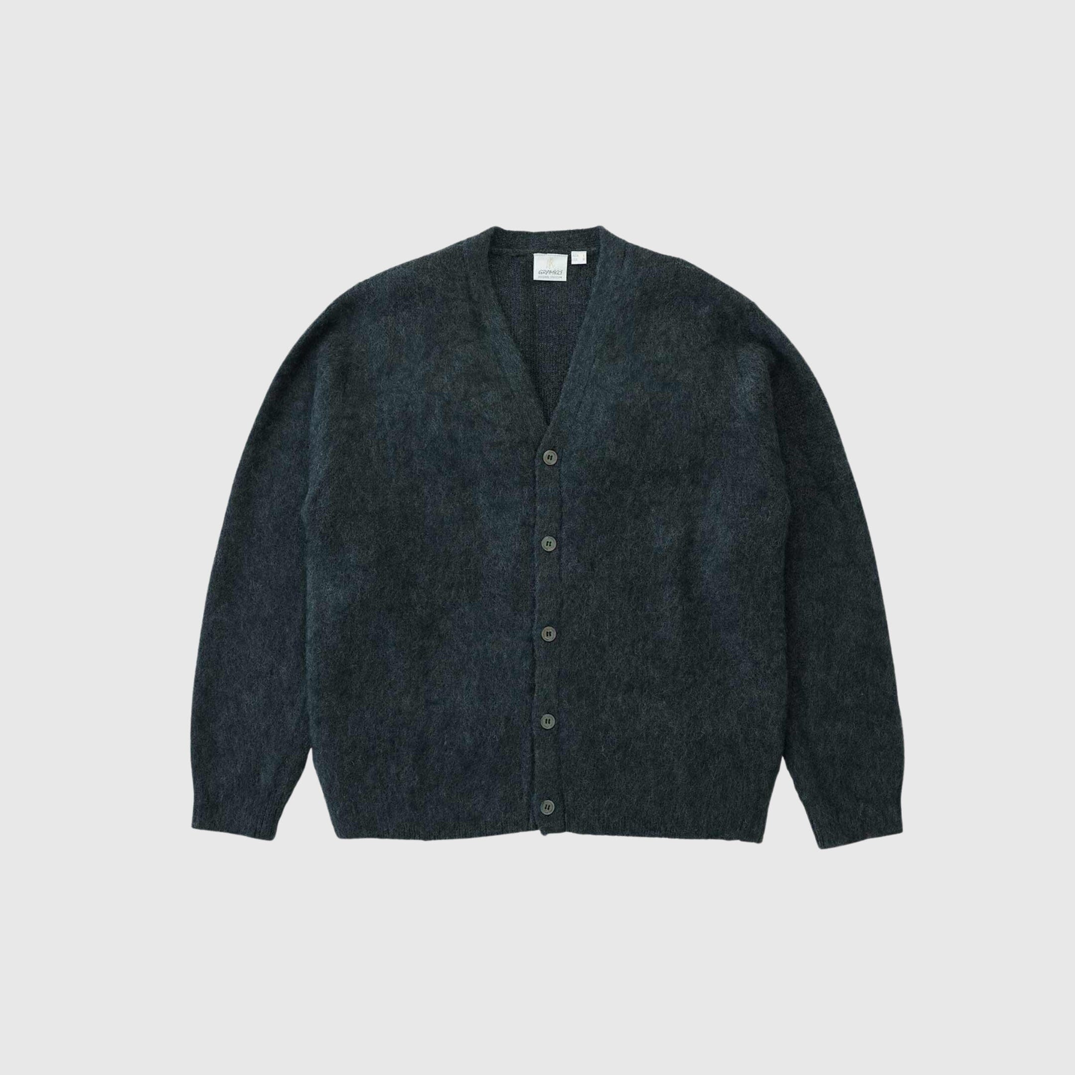 Gramicci Mohair Cardigan - Charcoal Cardigan Gramicci 