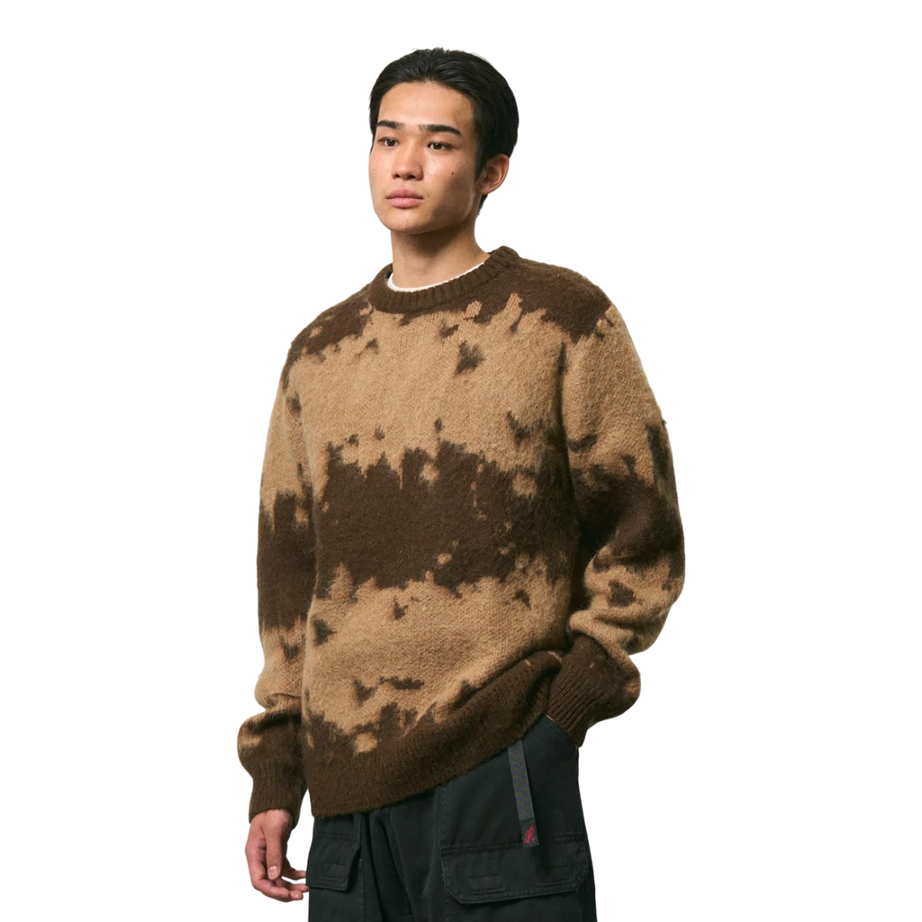 Gramicci - Mohair Splatter Sweater - Taupe Splatter Genser Gramicci 
