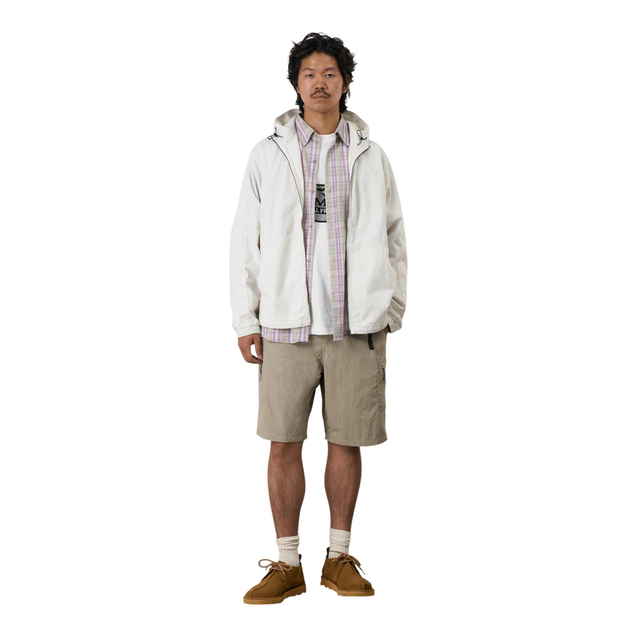 Gramicci Nylon Cliff Shorts - Milk Tea Shorts Gramicci 