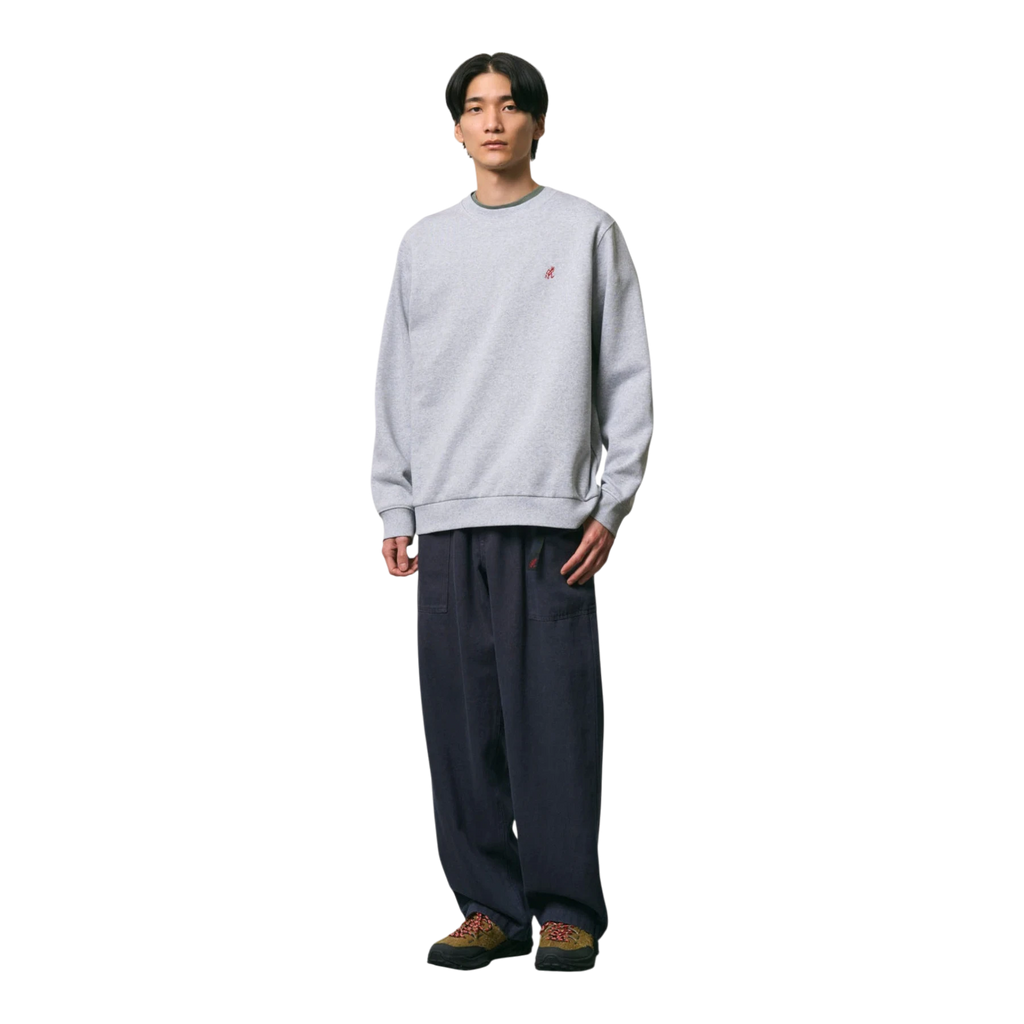 Gramicci - One Point Crew Sweatshirt - Grey Heather Genser Gramicci 