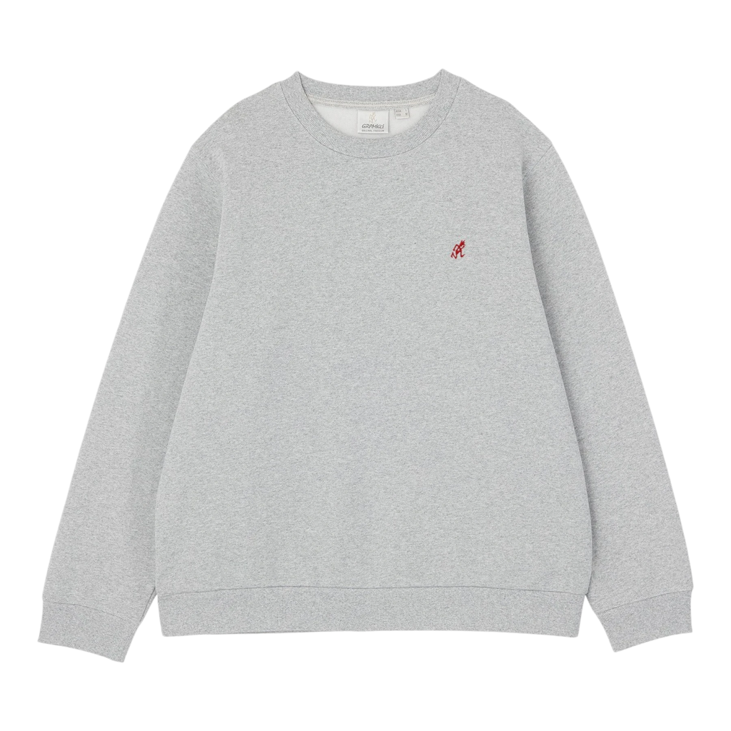 Gramicci - One Point Crew Sweatshirt - Grey Heather Genser Gramicci 