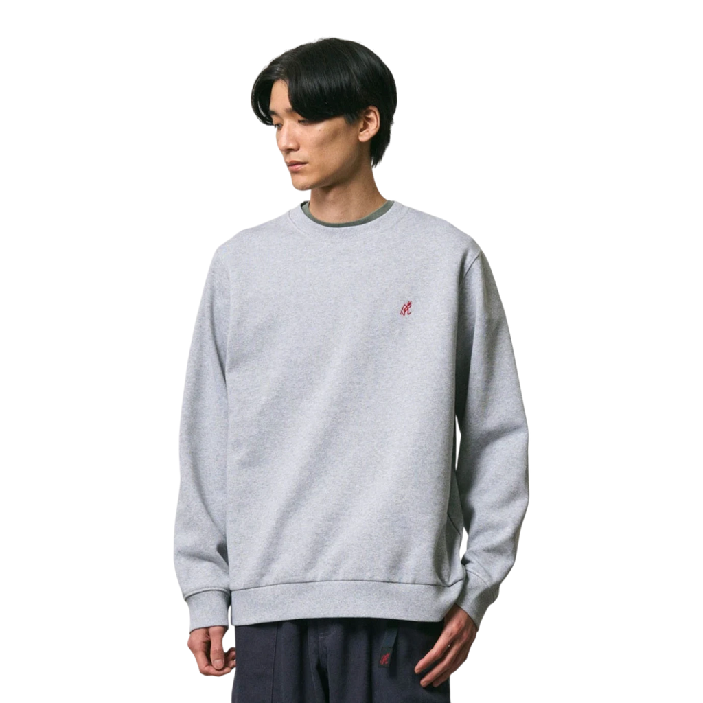 Gramicci - One Point Crew Sweatshirt - Grey Heather Genser Gramicci 