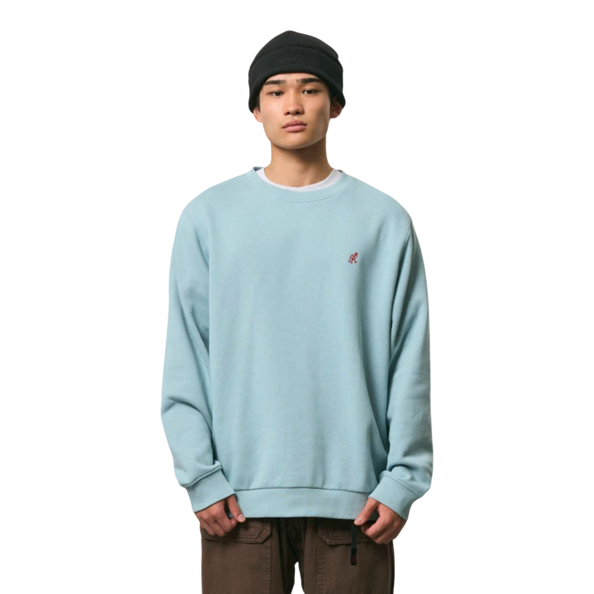 Gramicci - One Point Crew Sweatshirt - Stone Blue Genser Gramicci 
