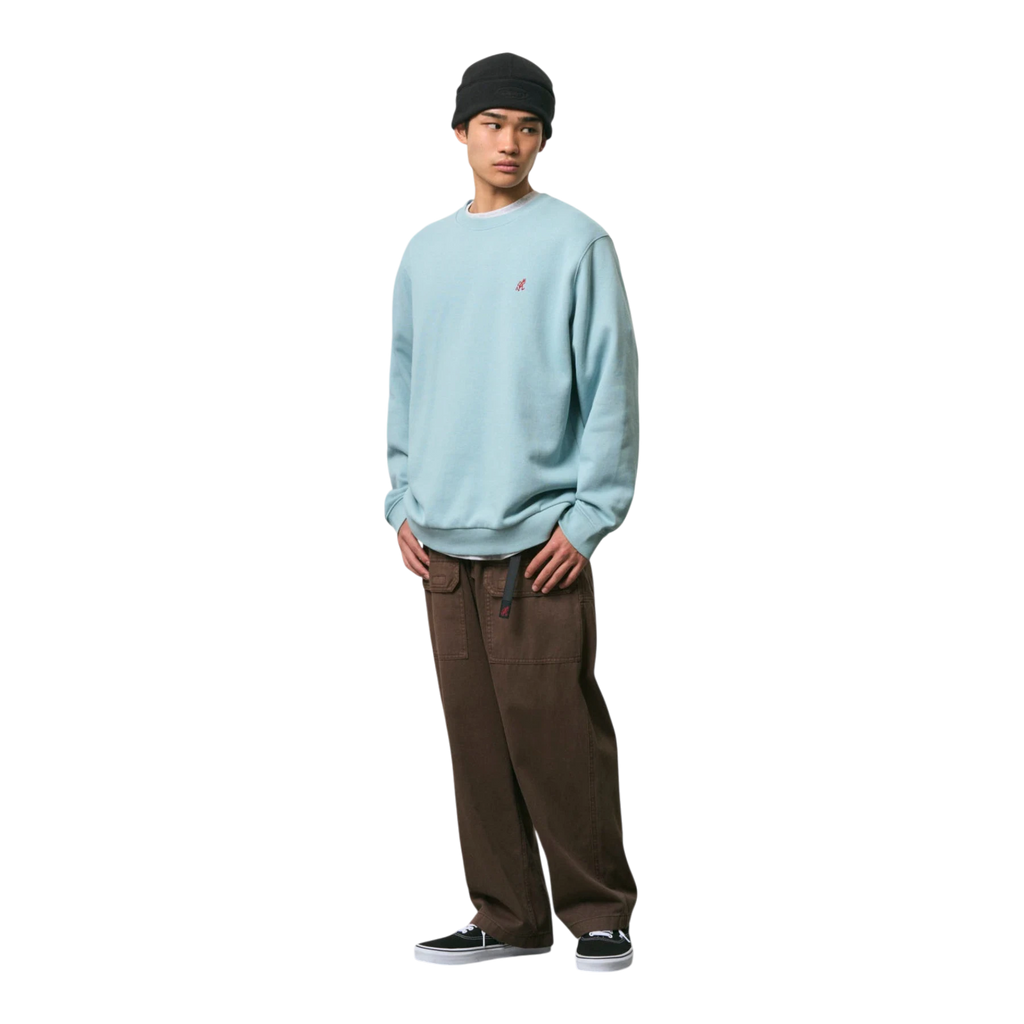 Gramicci - One Point Crew Sweatshirt - Stone Blue Genser Gramicci 