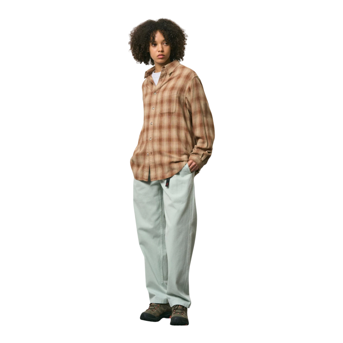 Gramicci - Piled Flannel Shirt - Sand Skjorte Gramicci 