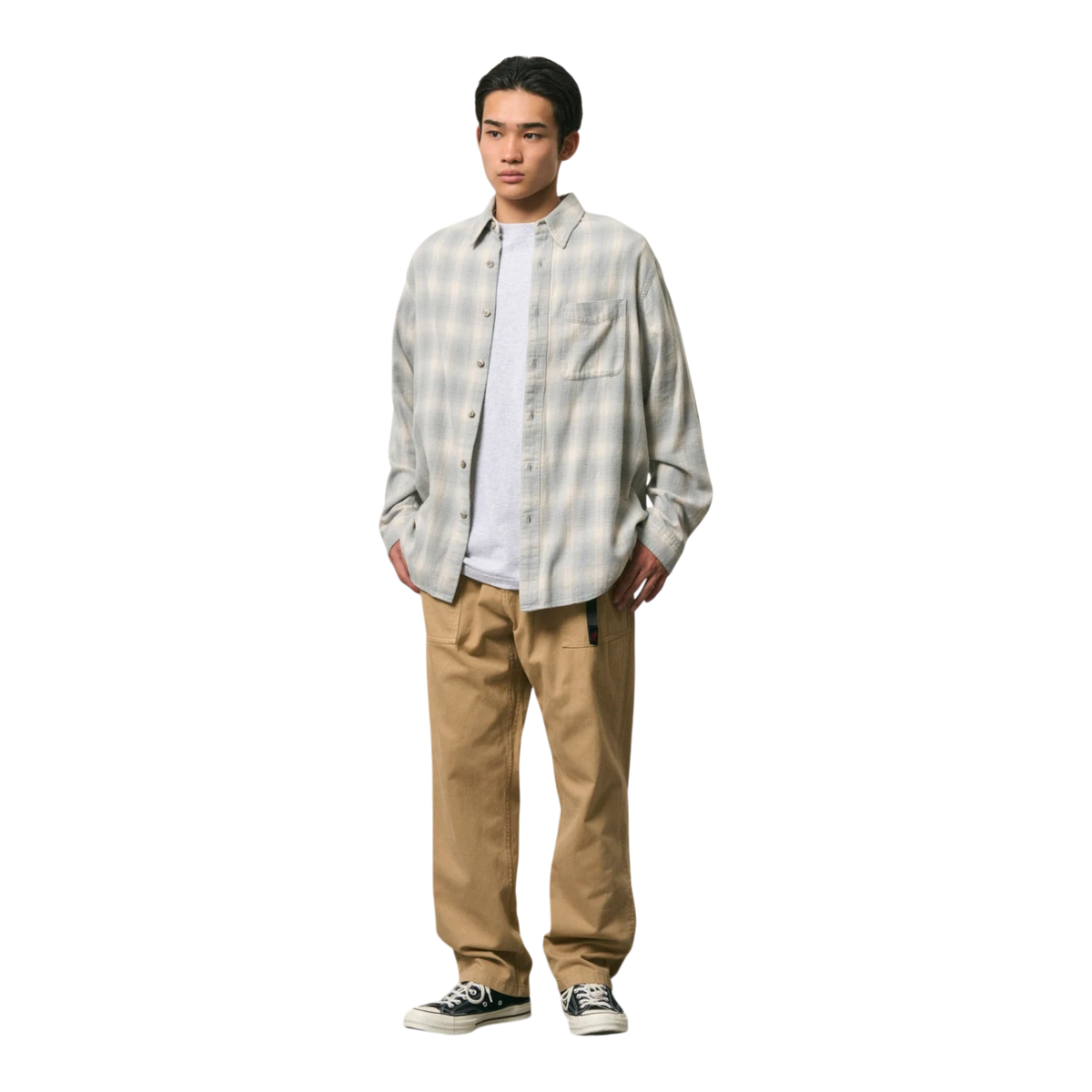 Gramicci - Piled Flannel Shirt - Storm Skjorte Gramicci 