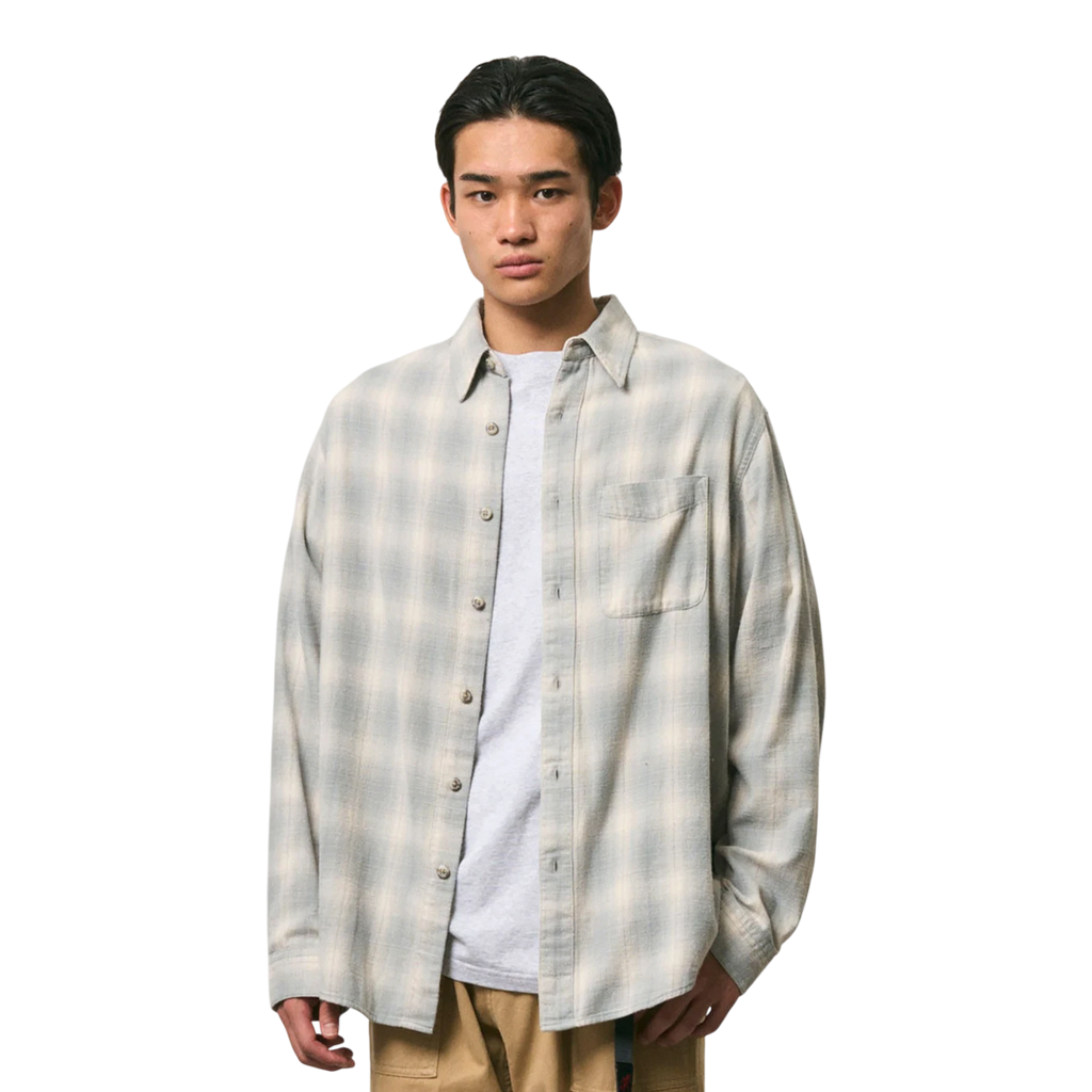 Gramicci - Piled Flannel Shirt - Storm Skjorte Gramicci 