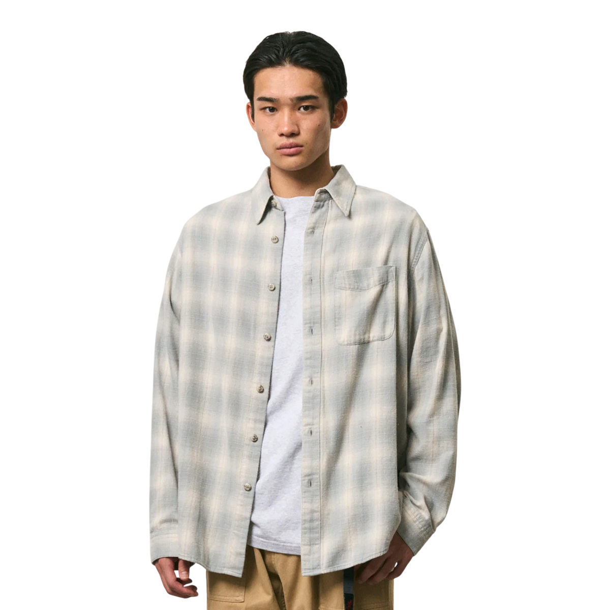 Gramicci - Piled Flannel Shirt - Storm Skjorte Gramicci 