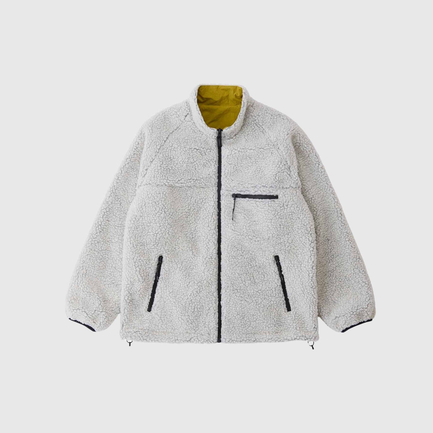 Gramicci Reversible Sherpa Jacket - Natural / Chartreuse Jacket Gramicci 