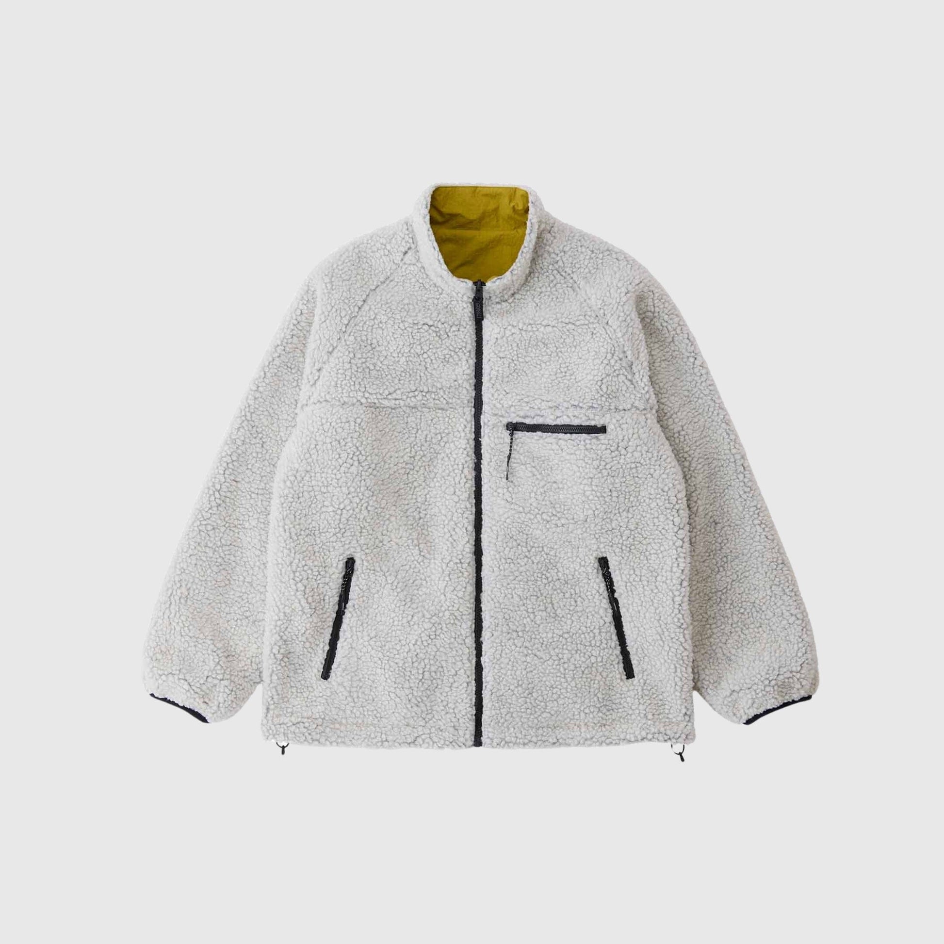 Gramicci Reversible Sherpa Jacket - Natural / Chartreuse Jacket Gramicci 