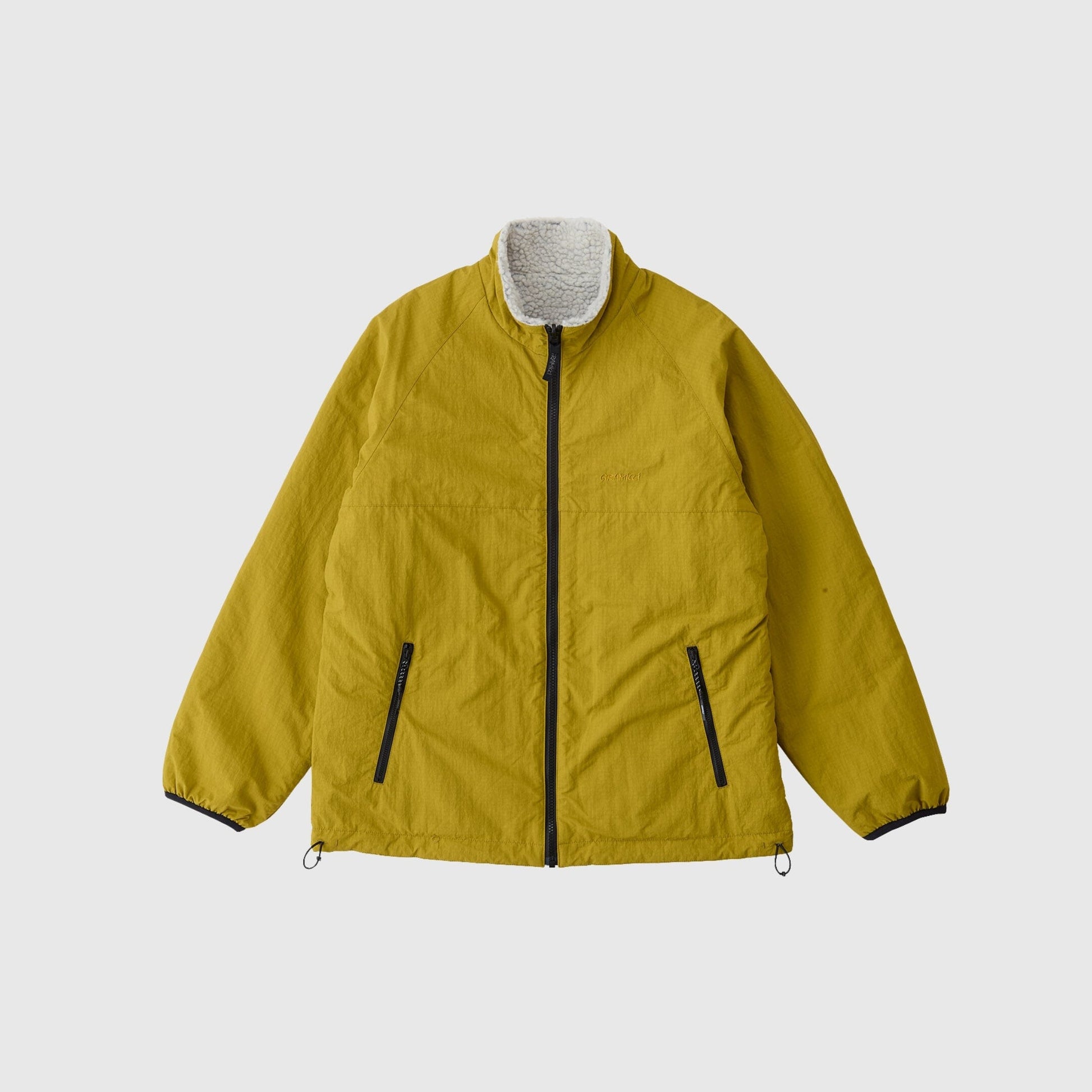 Gramicci Reversible Sherpa Jacket - Natural / Chartreuse Jacket Gramicci 
