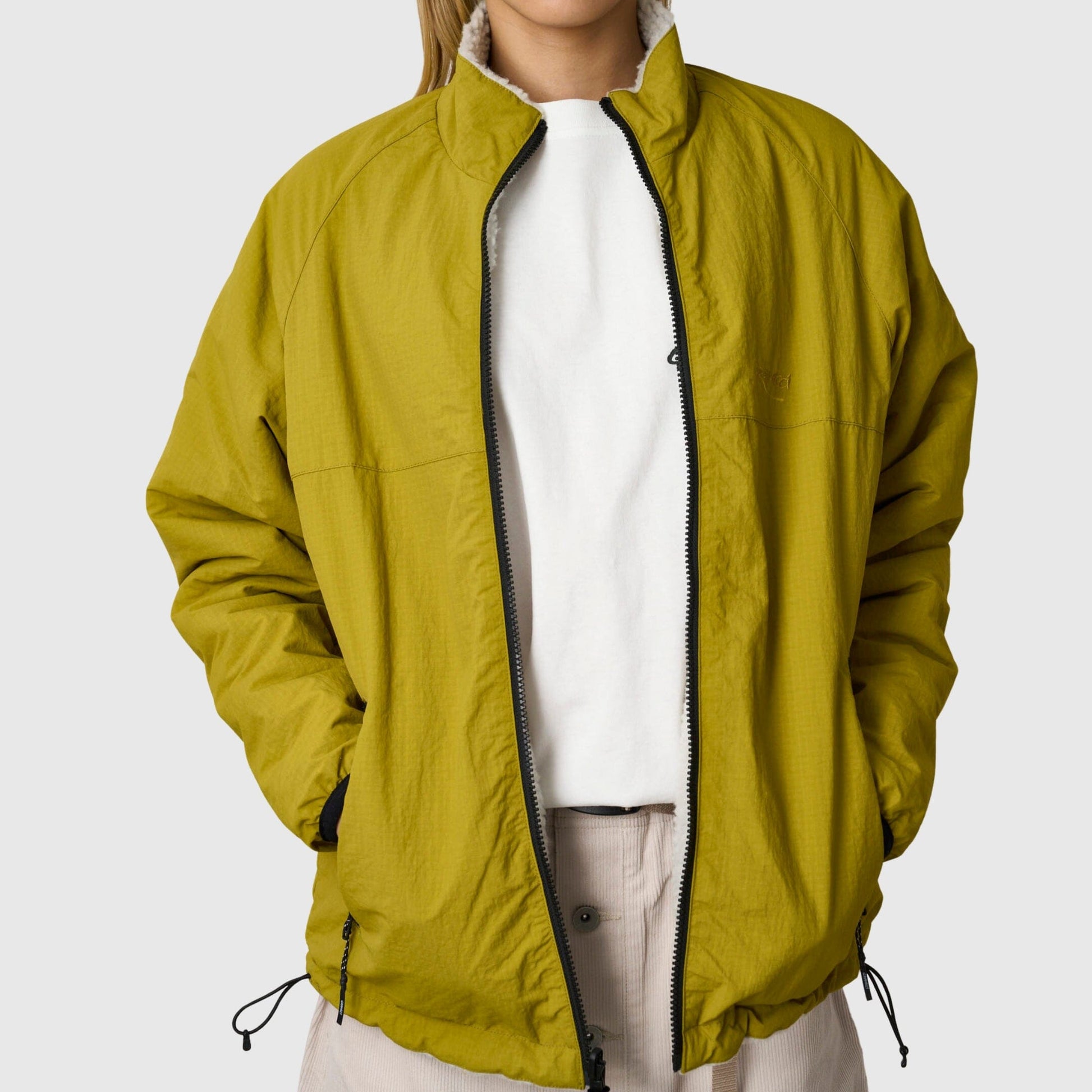 Gramicci Reversible Sherpa Jacket - Natural / Chartreuse Jacket Gramicci 