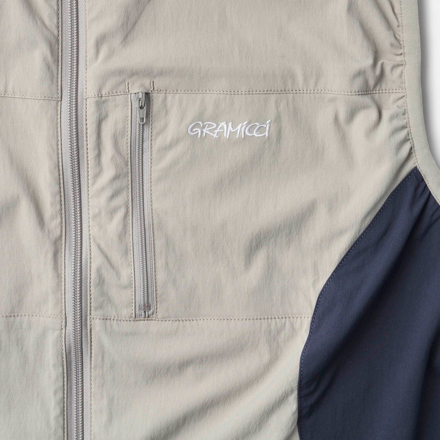 Gramicci Softshell Nylon Vest - Stone Grey Jacket Gramicci 