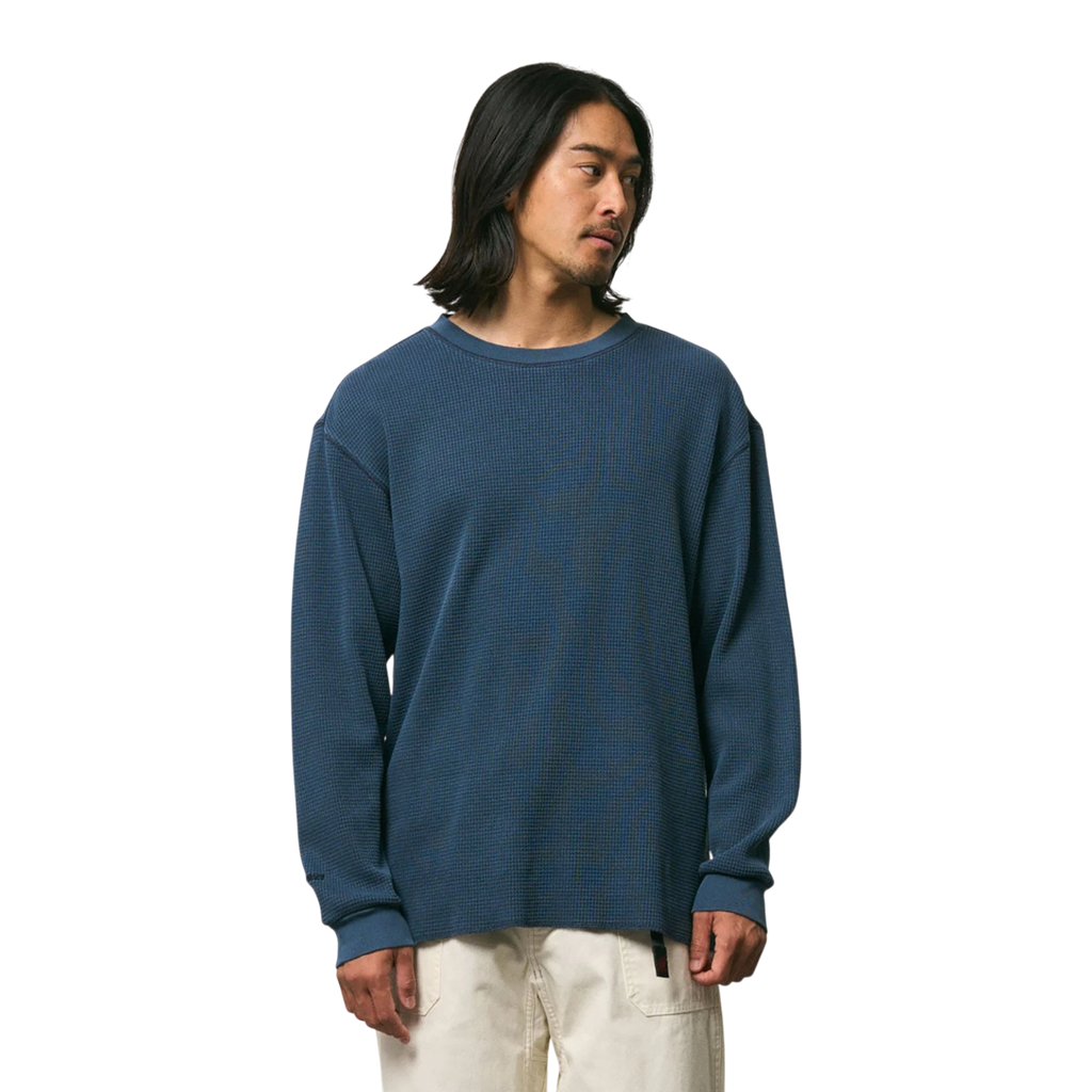 Gramicci - Waffle Crew - Dark Navy Pigment Genser Gramicci 