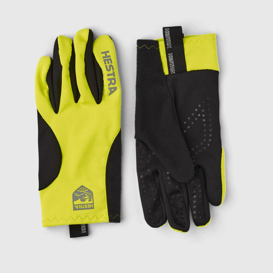 Hestra Runners All Weather Gloves - Yellow High Viz Gloves Hestra 