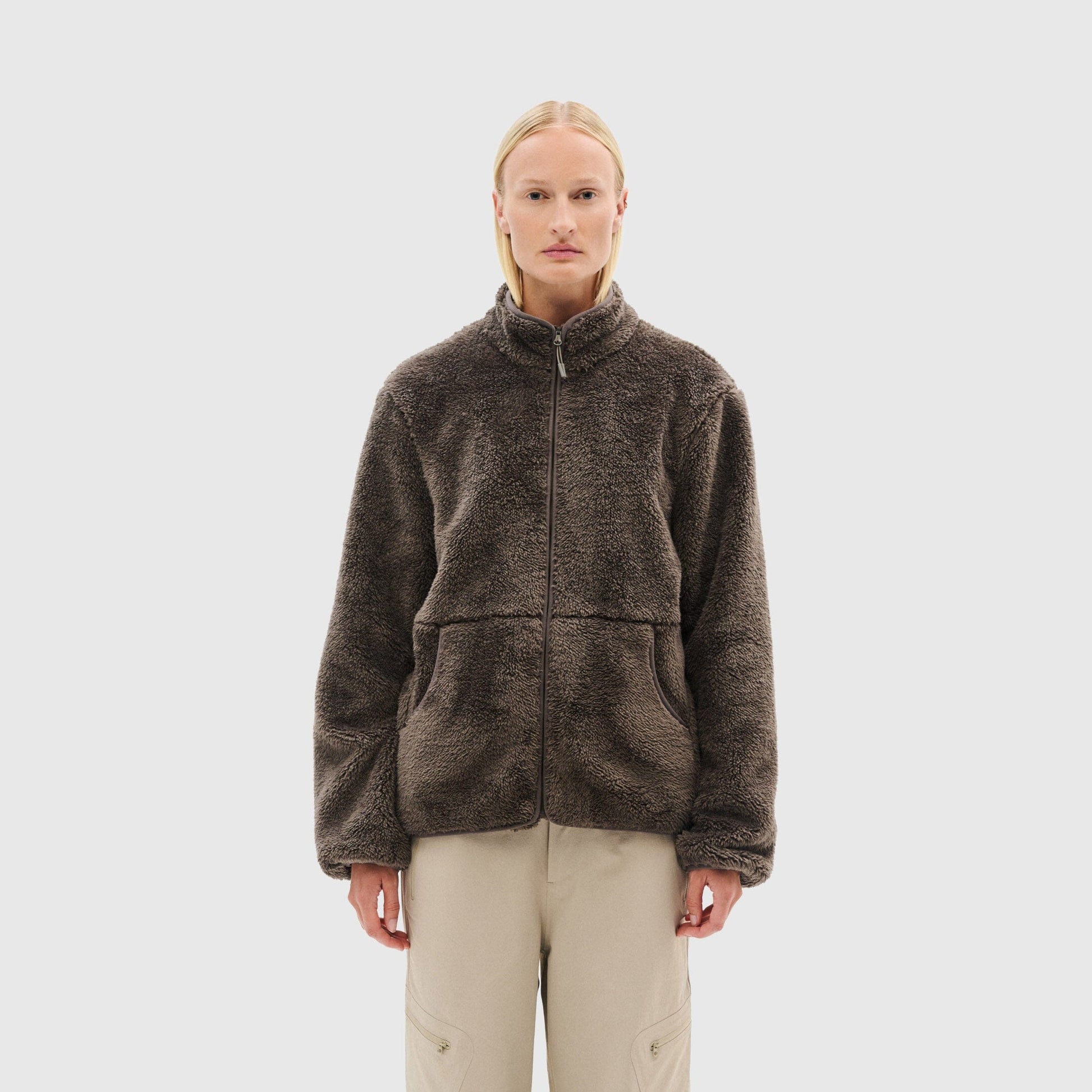 Hiking Patrol Adapt Plush Fleece Jacket - Dk Taupe Jacket Hiking Patrol 