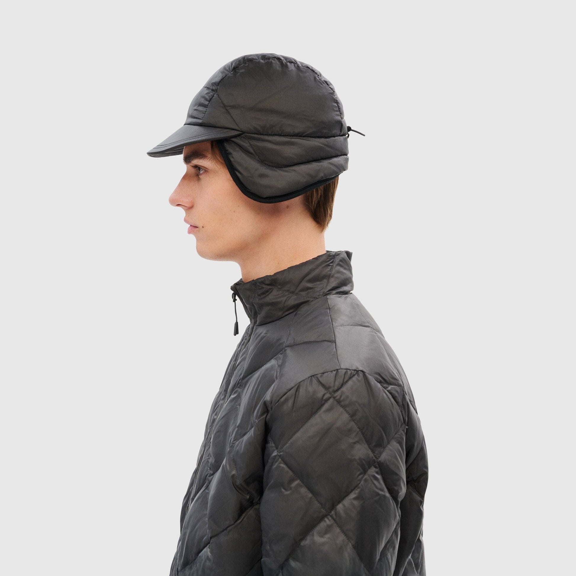 Hiking Patrol Base LT Down Hat - Charcoal Black Hat Hiking Patrol 