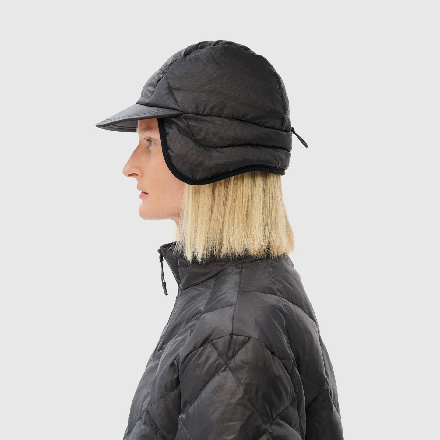 Hiking Patrol Base LT Down Hat - Charcoal Black Hat Hiking Patrol 