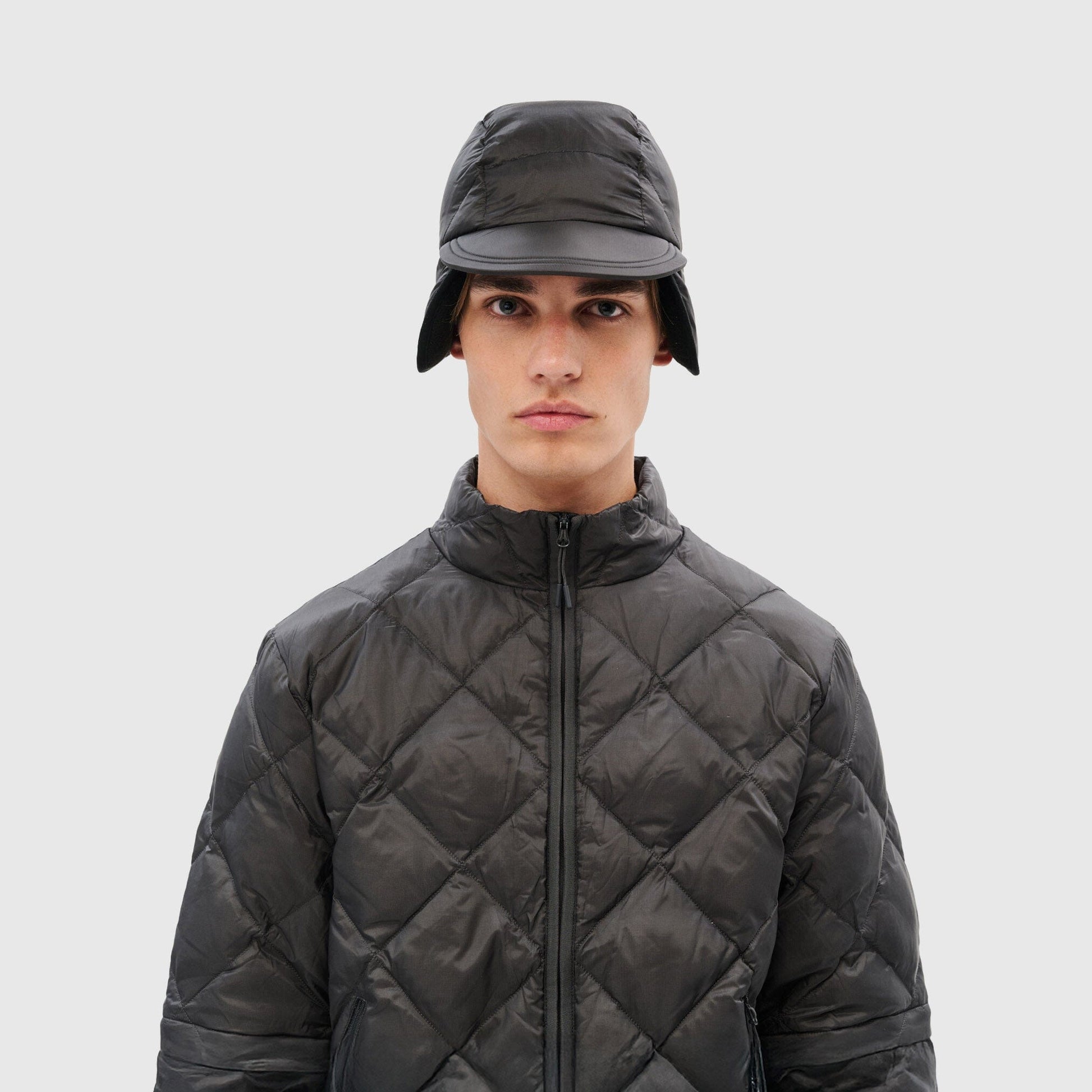 Hiking Patrol Base LT Down Hat - Charcoal Black Hat Hiking Patrol 