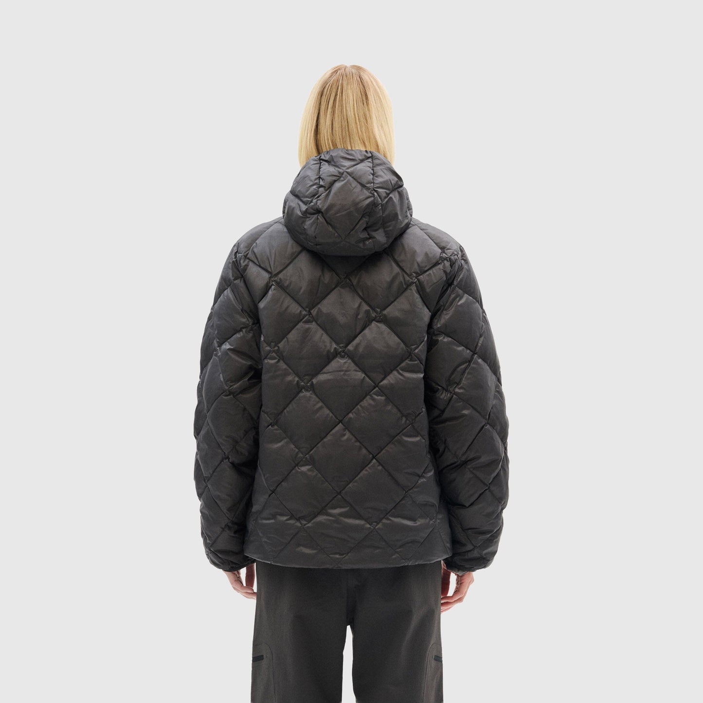 Hiking Patrol Base LT Down Hooded Jacket - Charcoal Black Coat Hiking Patrol 